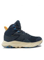 Hoka Trekkingi Anacapa 2 Mid GTX GORE-TEX 1141633 Granatowy. Niebieskie botki sznurowane HOKA, bez wzorów, z gore-texu, bez obcasa, bez zapięcia. Za 599.99 zł.