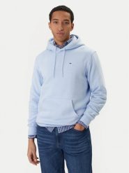 Tommy Jeans Bluza DM0DM20742 Błękitny Regular Fit. Niebieskie bluzy Tommy Jeans, m, bez wzorów, z bawełny, bez kaptura. Za 329.99 zł.