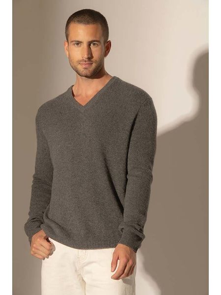 Perfect Cashmere Kaszmirowy sweter "Enzo" w kolorze szarym rozmiar: M. Szare swetry nierozpinane Perfect Cashmere, m, bez wzorów, z kaszmiru, bez kołnierzyka, bez ramiączek. Za 608.99 zł.