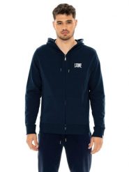 Męska bluza z kapturem zapinana na zamek z małym logo. Białe bluzy z kapturem LEONE 1947 APPAREL, m, bez wzorów, z kapturem. Za 353.64 zł.