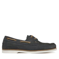 Półbuty Marc O'Polo. Niebieskie eleganckie półbuty Marc O'Polo, bez wzorów, bez obcasa, bez zapięcia. Za 409.99 zł.