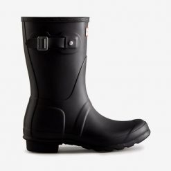 Hunter Regenlaarzen WFS1000RMA-BLK Zwart-37. Czarne buty trekkingowe Hunter, bez wzorów, bez zapięcia. W wyprzedaży za 525.25 zł.