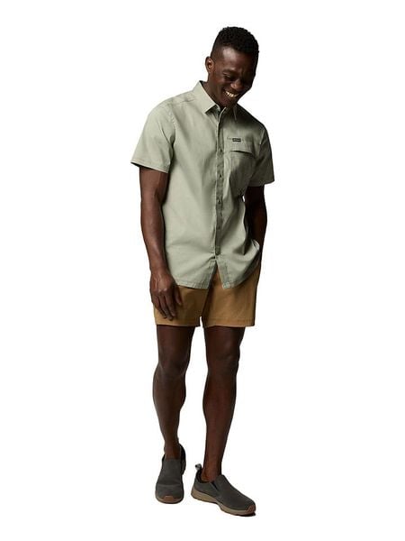 Columbia Koszula funkcyjna "Landroamer Twill" w kolorze jasnozielonym rozmiar: L. Zielone koszule Columbia, l, bez wzorów, bez kołnierzyka, bez ramiączek. Za 110.29 zł.