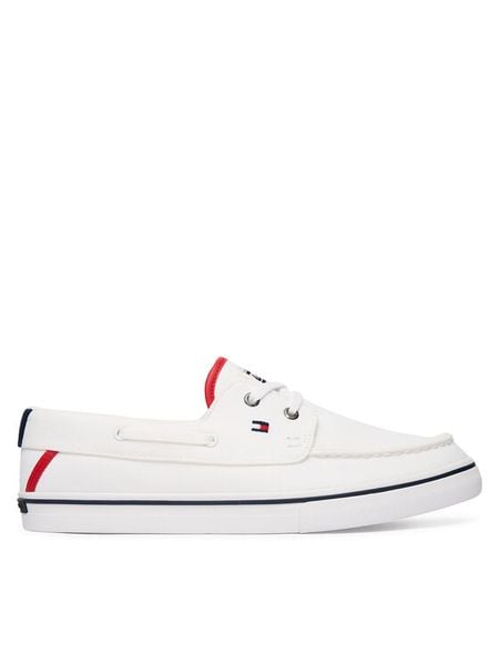 Tommy Hilfiger Tenisówki Th Boat Vulc Sneaker Canvas FM0FM05877 Biały. Białe trampki Tommy Hilfiger, m, bez wzorów, bez zapięcia. Za 369.99 zł.