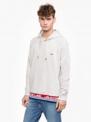 LEE BLOCKING HOODIE MĘSKA BLUZA SHARP GREY MELE L82GQV03 112122037. Szare bluzy Lee, l, bez wzorów, bez kaptura. Za 149.99 zł.