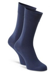 FALKE Skarpety pakowane po 2 szt. Mężczyźni Bawełna niebieski, 39-42. Niebieskie skarpety Falke, bez wzorów, z bawełny. Za 69.95 zł.