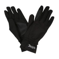 Rękawiczki softshellowe Gloves III. Czarne rękawiczki Regatta, bez wzorów, z softshellu. Za 118.00 zł.