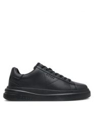 Guess Sneakersy FMJLBA LEA12 Czarny. Czarne buty sportowe casual Guess, z aplikacjami, ze skóry, bez zapięcia. Za 349.99 zł.
