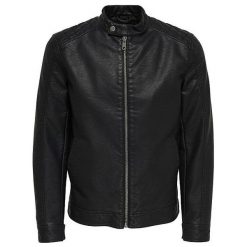 ONLY&SONS Męska kurtka Kris Czarny Pu Jacket (rozmiar S). Czarne kurtki Only&Sons, m, bez wzorów, bez kaptura. W wyprzedaży za 135.00 zł.