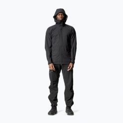 Kurtka przeciwdeszczowa męska Houdini BFF. Czarne kurtki Houdini, m, bez wzorów, bez kaptura. Za 1,279.00 zł.