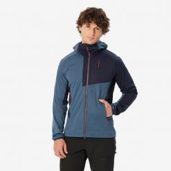 Kurtka softshell Alpinism Light męska. Czerwone kurtki SIMOND, l, bez wzorów, z materiału, bez kaptura. Za 249.99 zł.