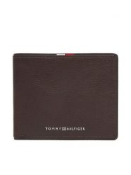 Tommy Hilfiger Portfel Th Corp Mini Cc Wallet AM0AM13739 Brązowy. Brązowe portfele Tommy Hilfiger, bez wzorów, ze skóry. Za 179.99 zł.
