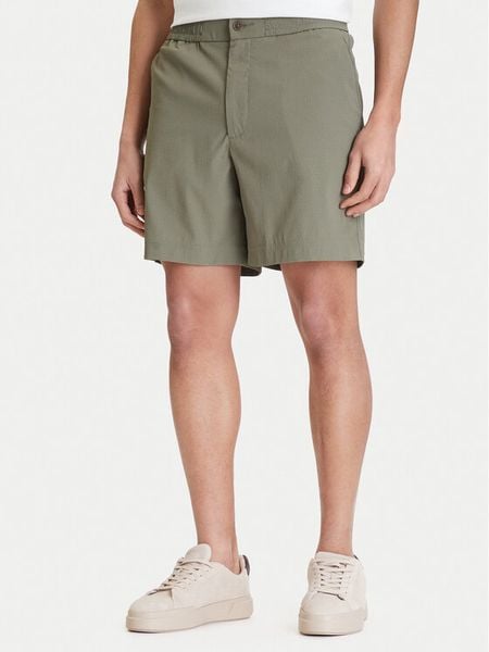 Calvin Klein Szorty materiałowe LV04LF610G Khaki Straight Fit. Brązowe szorty CALVIN KLEIN, m, bez wzorów, z materiału. Za 329.99 zł.