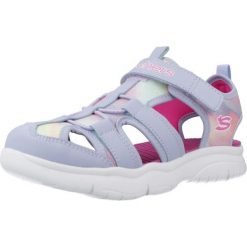 Sandały Skechers Model Flex Splash Kolor Fioletowy. Fioletowe sandały Skechers, z syntetyku, bez zapięcia. W wyprzedaży za 209.85 zł.