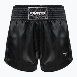 Spodenki treningowe męskie FUMETSU Origins Muay Thai. Czarne krótkie spodenki sportowe FUMETSU, m, bez wzorów, z materiału. Za 199.99 zł.