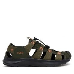 Sandały Keen. Brązowe sandały Keen, bez zapięcia. Za 279.99 zł.