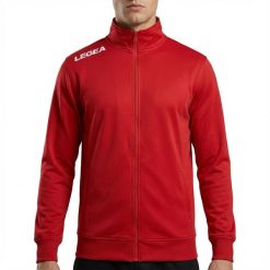 Męska Bluza Treningowa z Kapturem Czerwona. Czerwone bluzy z kapturem Legea, m, bez wzorów, z bawełny, bez kaptura. Za 88.00 zł.