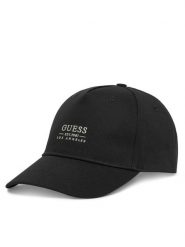 Guess Czapka z daszkiem AM9522 POL01 Czarny. Czarne czapki z daszkiem Guess, z aplikacjami, z bawełny. Za 119.99 zł.