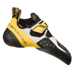 Buty wspinaczkowe La Sportiva Solution. Białe buty turystyczne La Sportiva, bez wzorów, bez zapięcia, wspinaczkowe. Za 799.99 zł.