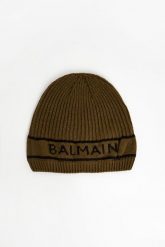 Czapka męska kaszmirowa BALMAIN. Czapki zimowe Balmain, bez wzorów, z kaszmiru. W wyprzedaży za 987.35 zł.