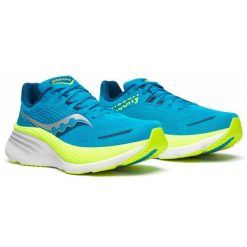 Buty do biegania męskie Saucony Hurricane 24. Niebieskie buty do biegania Saucony, bez wzorów, bez zapięcia, do biegania. W wyprzedaży za 698.70 zł.