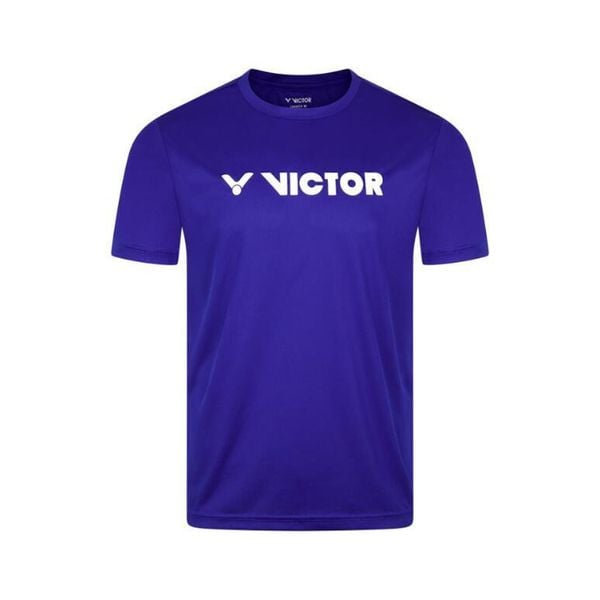 Koszulka sportowa unisex VICTOR T-43104 B. Niebieskie t-shirty sportowe Victor, bez wzorów, bez ramiączek. Za 73.99 zł.