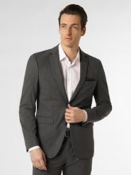 Finshley & Harding marynarka od garnituru modułowego Mężczyźni Slim Fit Sztuczne włókno szary, 26. Szare garnitury Finshley & Harding, m, bez wzorów, z włókna, eleganckie. Za 699.95 zł.