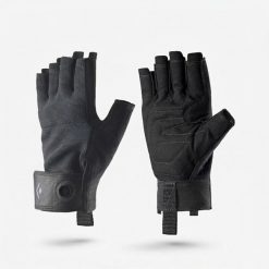 Rękawiczki na via ferrata Crag Black Diamond. Czarne rękawiczki Black Diamond, bez wzorów. Za 89.99 zł.