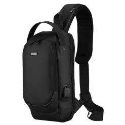 Czarna saszetka męska na ramię wykonana ze skóry ekologicznej Rovicky R-88039. Czarne torby na ramię ROVICKY, bez wzorów, ze skóry ekologicznej, na ramię, bez dodatków. Za 79.99 zł.