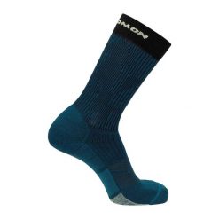 Skarpety Unisex Dla Dorosłych X Ultra Crew. Niebieskie skarpety Salomon, bez wzorów. Za 65.99 zł.