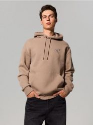 Bluza z napisem z domieszką bawełny - beżowy. Brązowe bluzy bez kaptura Sinsay, l, bez wzorów, z bawełny, bez kaptura. Za 49.99 zł.