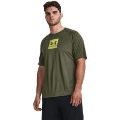 Podkoszulek Under Armour Tech Print Fill Short Sleeve, Mężczyźni. Zielone podkoszulki Under Armour, m, bez wzorów, z poliesteru, bez ramiączek. Za 190.00 zł.