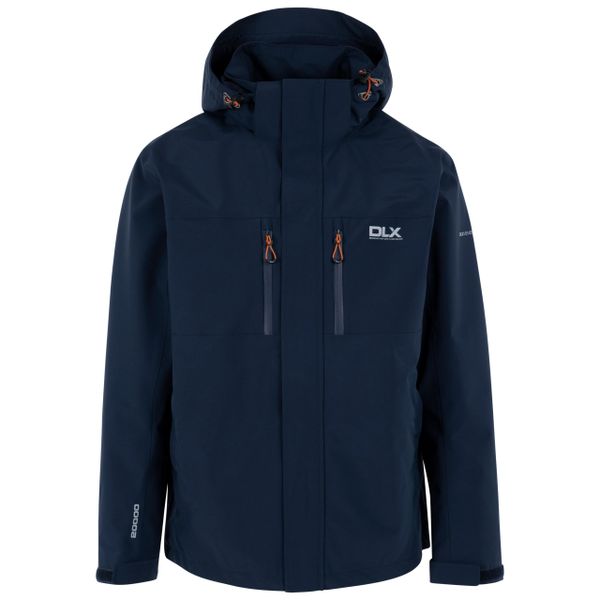 Dlx Oswalt - Mężczyzna Dlx Jkt Navy. Niebieskie kurtki przeciwdeszczowe DLX, m, bez wzorów, bez kaptura. Za 675.99 zł.