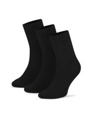 Gino Rossi Skarpety 3MB-002-AW24 (3-pack) Czarny. Czarne skarpety Gino Rossi, bez wzorów, z bawełny. Za 34.99 zł.