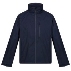 Męska Kurtka Przeciwdeszczowa Moben. Niebieskie kurtki Regatta, m, bez wzorów, z materiału, bez kaptura. Za 99.99 zł.