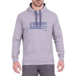 Bluza w kolorze szarym. Bluzy z kapturem marki Jeep, m, z nadrukiem, z kapturem. W wyprzedaży za 119.95 zł.