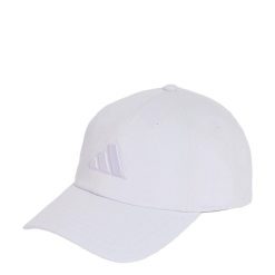 Czapka DAD CAP TONAL LOGO. Fioletowe czapki z daszkiem Adidas, bez wzorów, z bawełny. Za 109.00 zł.