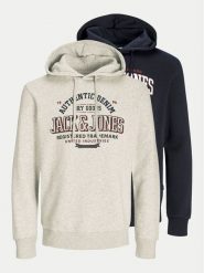 Jack&Jones Komplet 2 bluz Logo 12267834 Kolorowy Standard Fit. Bluzy Jack&Jones, m, bez wzorów, z syntetyku, bez kaptura. Za 189.99 zł.