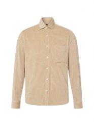 Nils Sundström Męska koszula sztruksowa Mężczyźni Regular Fit Bawełna beżowy jednolity, L. Brązowe koszule Nils Sundström, l, bez wzorów, z bawełny, bez kołnierzyka, bez ramiączek. Za 179.95 zł.