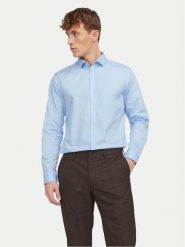 Jack&Jones Koszula 12201905 Błękitny Slim Fit. Niebieskie koszule Jack&Jones, m, bez wzorów, z bawełny, bez kołnierzyka, bez ramiączek. Za 109.99 zł.