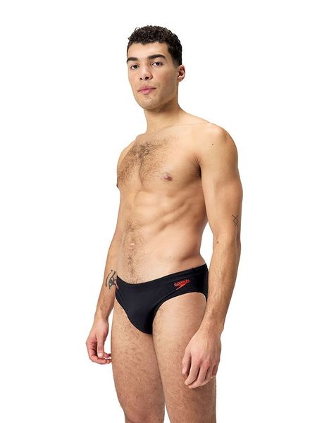 Speedo Kąpielówki "Eco+ Tech" w kolorze czarno-czerwonym rozmiar: 5. Czarne kąpielówki Speedo, bez wzorów, z materiału. Za 100.52 zł.