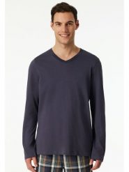 Schiesser Koszulka piżamowa w kolorze granatowym rozmiar: 48. Niebieskie piżamy Schiesser, bez wzorów, z bawełny, bez ramiączek. Za 86.99 zł.