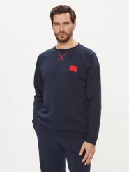 Hugo Bluza Patch 50510535 Granatowy Relaxed Fit. Niebieskie bluzy Hugo, m, bez wzorów, z bawełny, bez kaptura. Za 479.99 zł.