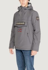 Kurtka anorak Mężczyzna NAPAPIJRI RAINFOREST POCKET 2. Szare kurtki Napapijri, l, bez wzorów, bez kaptura. Za 1,001.40 zł.