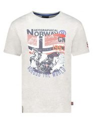 Geographical Norway Koszulka "Jacross" w kolorze szarym rozmiar: L. Szare bezrękawniki Geographical Norway, l, bez wzorów, z bawełny, bez kołnierzyka, bez ramiączek. Za 60.99 zł.