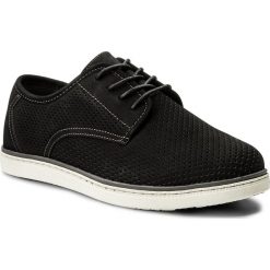Półbuty LANETTI - MYL8055-7 Czarny. Czarne eleganckie półbuty Lanetti, bez wzorów, z materiału, bez obcasa, bez zapięcia. W wyprzedaży za 49.99 zł.