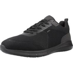 Buty GEOX U MONREALE Czarny. Czarne buty turystyczne Geox, bez wzorów, z syntetyku, bez zapięcia, trekkingowe. Za 293.99 zł.