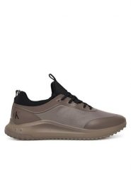 Calvin Klein Sneakersy Eva Runner Laceup Sock Mat Mix YM0YM01443 Brązowy. Brązowe buty sportowe casual CALVIN KLEIN, bez wzorów, z materiału, bez zapięcia. Za 449.99 zł.