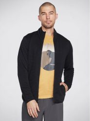 Skechers Kurtka przejściowa The Hoodless Hoodie Ottoman Jacket JA25 Czarny Regular Fit. Czarne kurtki Skechers, l, bez wzorów, z syntetyku, bez kaptura. Za 209.99 zł.