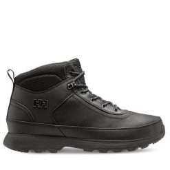 Trekkingi Helly Hansen. Czarne botki sznurowane Helly Hansen, bez wzorów, bez obcasa, bez zapięcia. Za 389.99 zł.